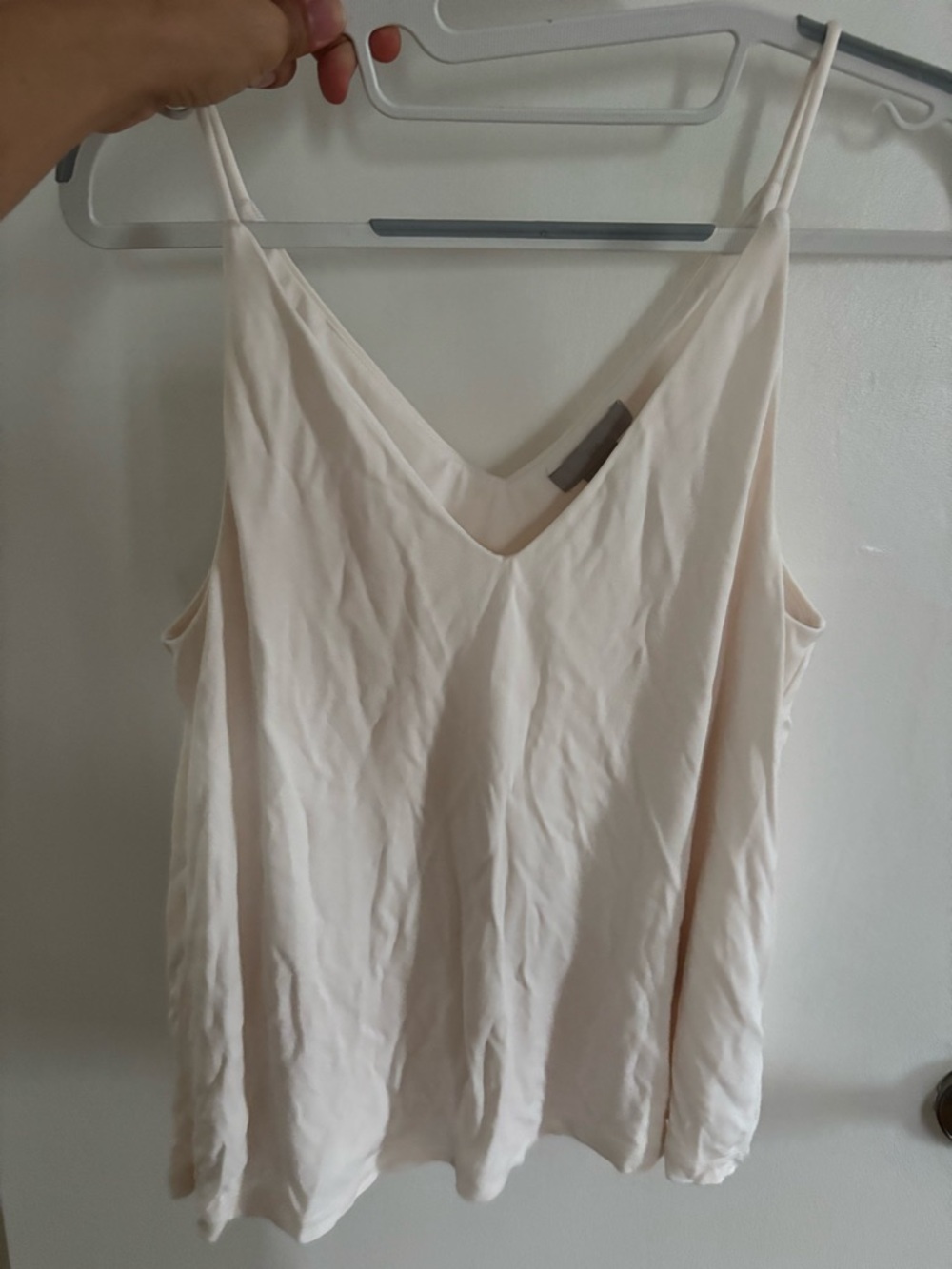 H&M Cream V-Neck Spaghetti Strap Camisole